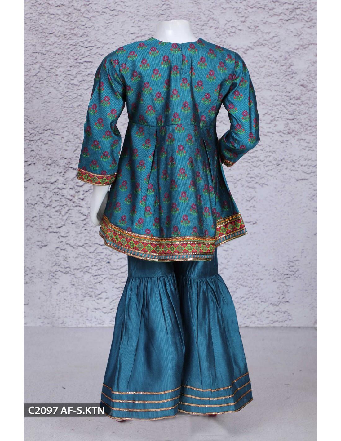 Blue Beaded Frock Girlswear