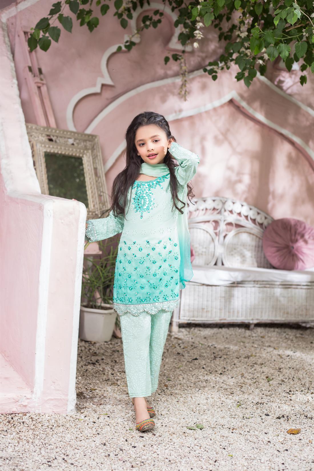 Mint B Printed Chiffon Girlswear