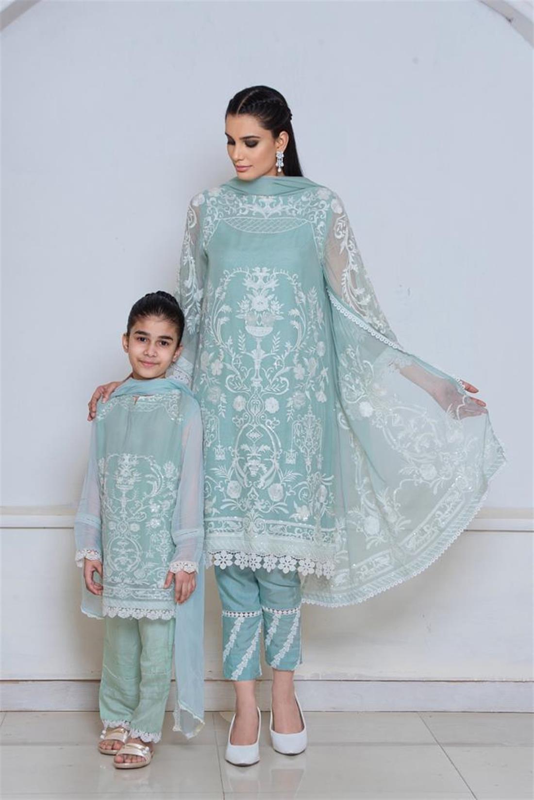 Pista Embroidered Lawn Mother and Daughter Ranges