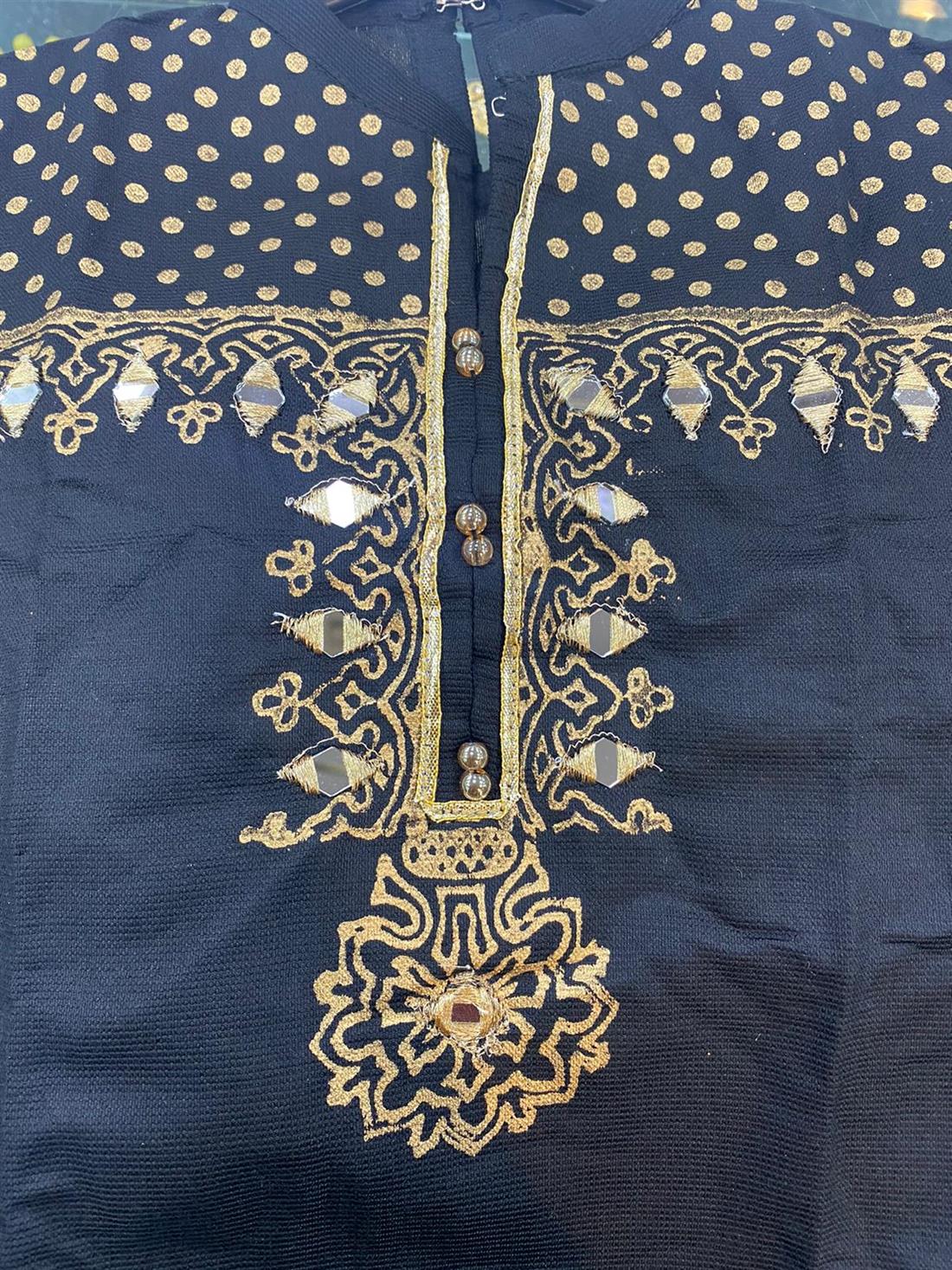 Black Embroidered Girlswear