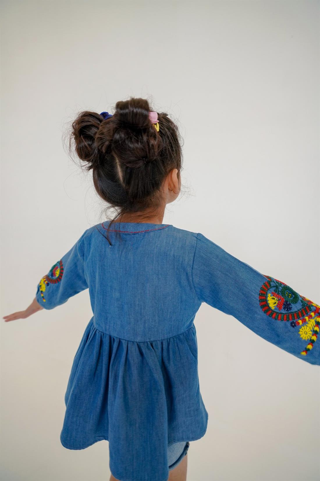 Blue & RED Embroidered Girlswear