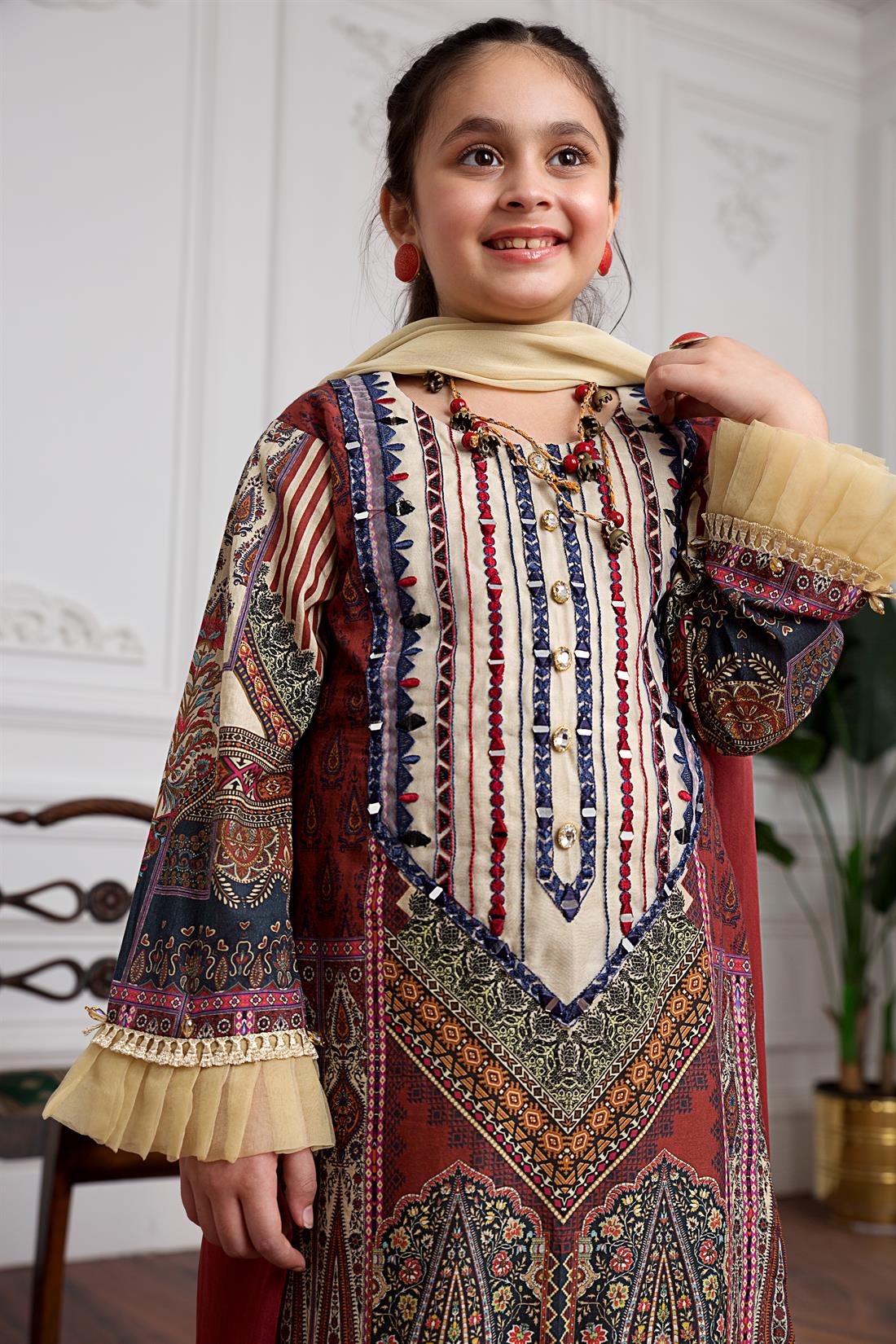 Brown & Blue Girlswear