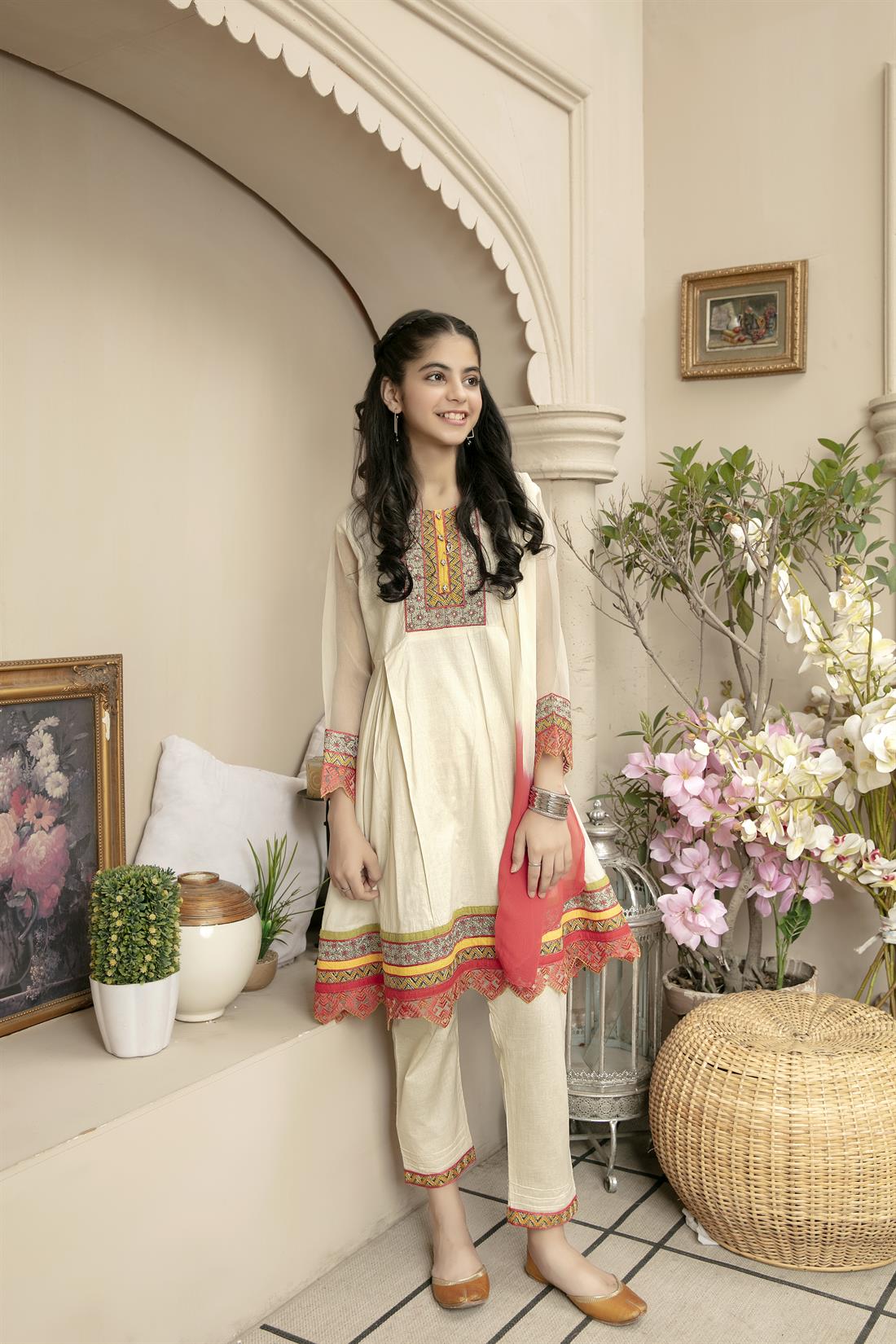 Ivory & Pink Girlswear