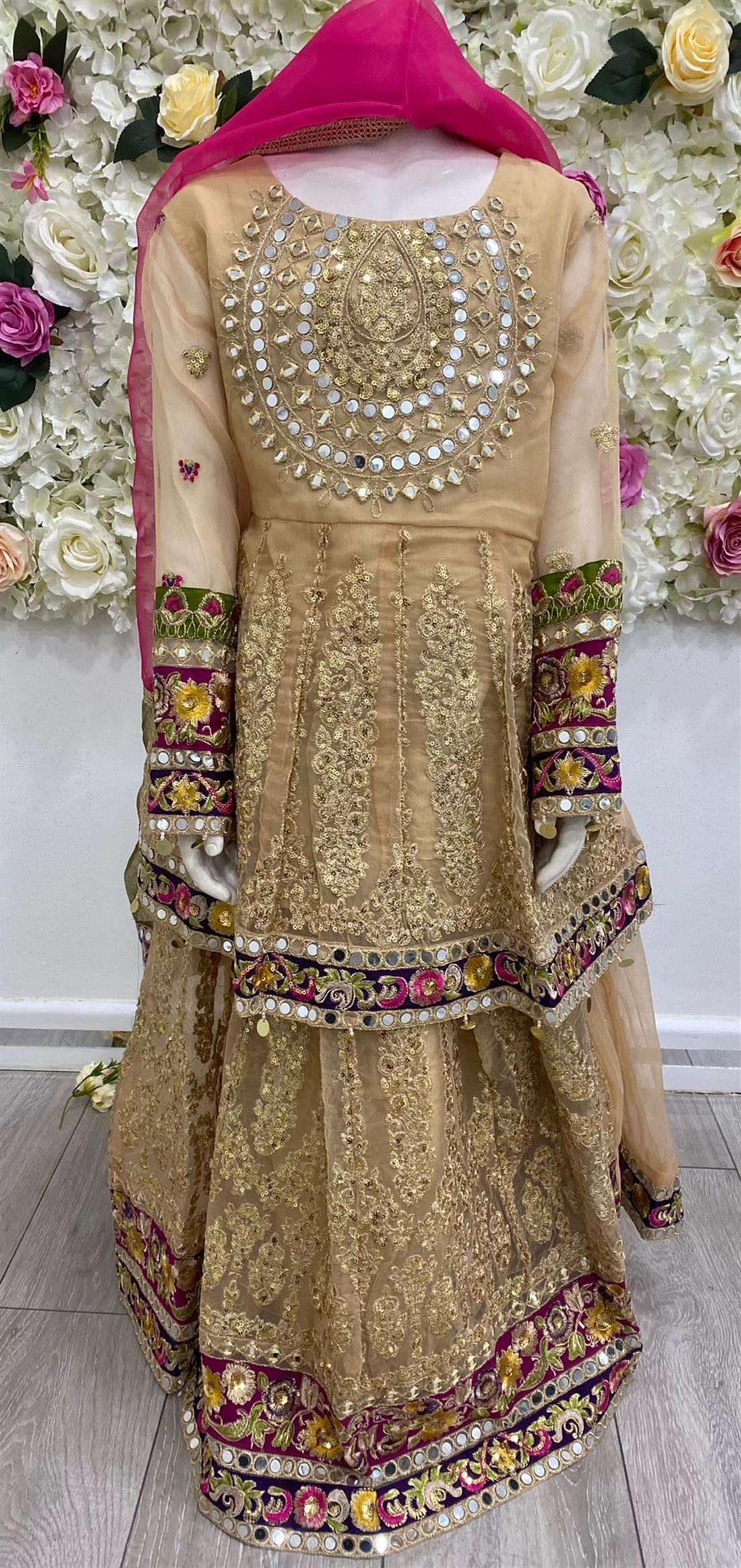 Beige & Multicolour Girlswear