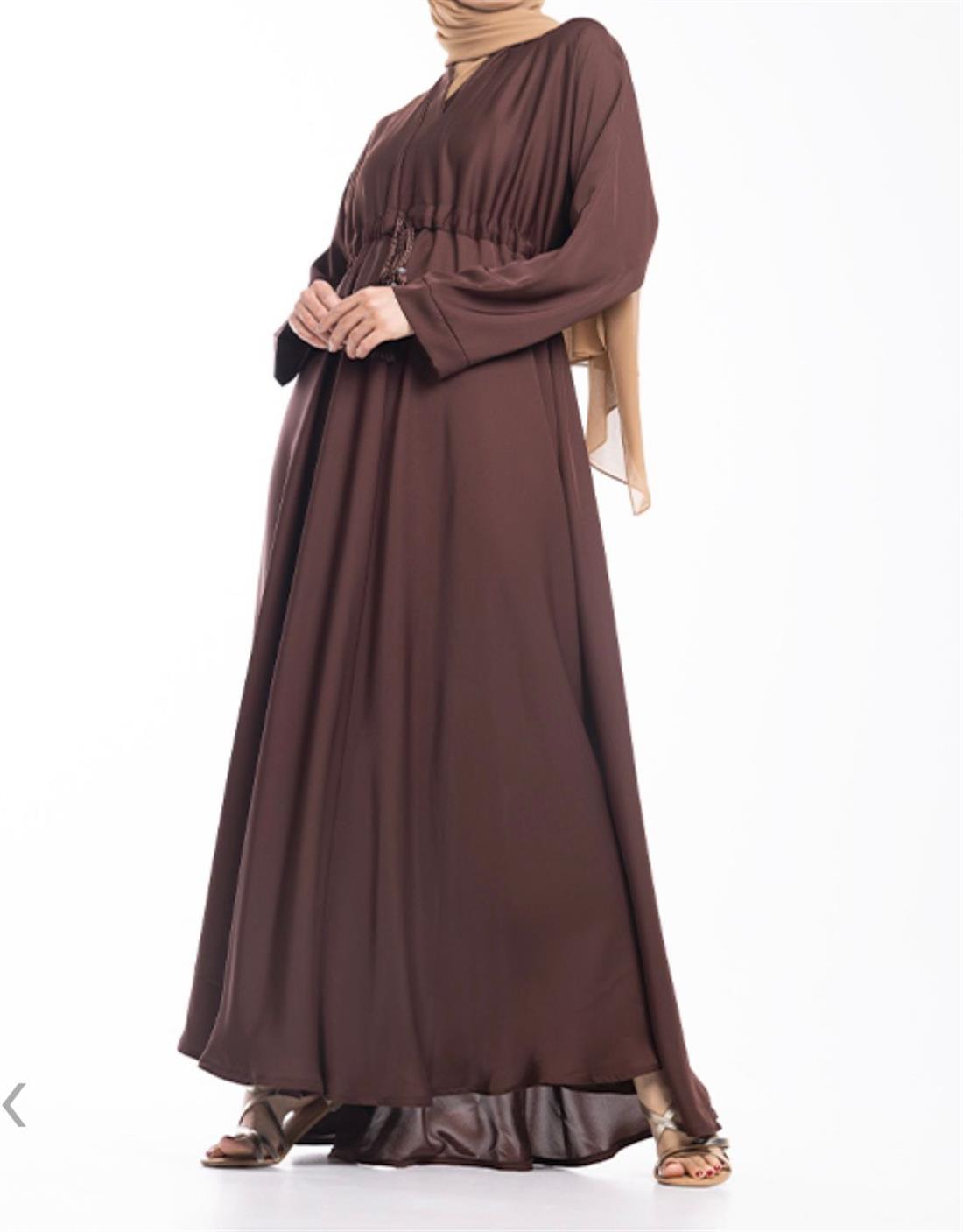 KIDS COLLECTION : 
The dress style features a V-neckline and a draw cord on the waistline to achieve a more structured fit. The Nida fabric compliments the full flare cut umbrella bottom.