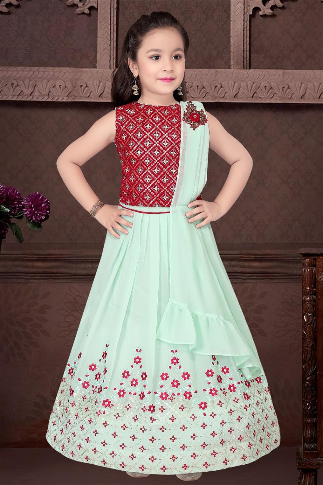 Mint & Pink Girls Outfit