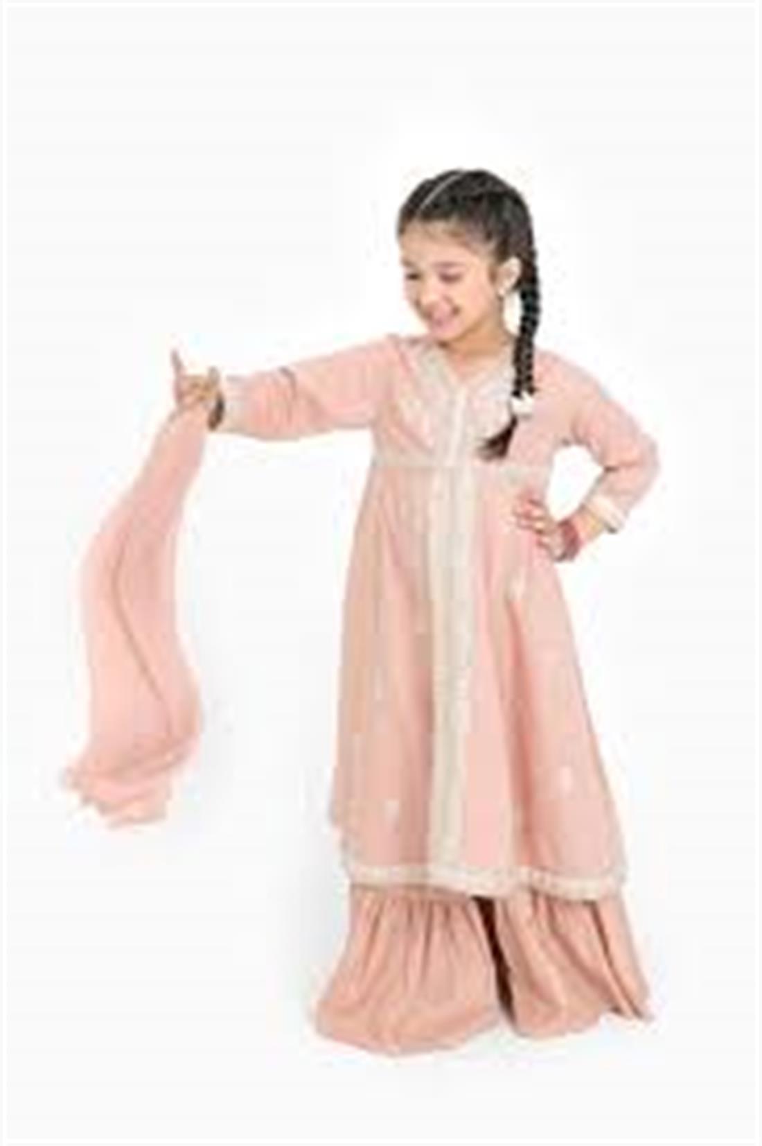 Baby Pink Embroidered Girlswear