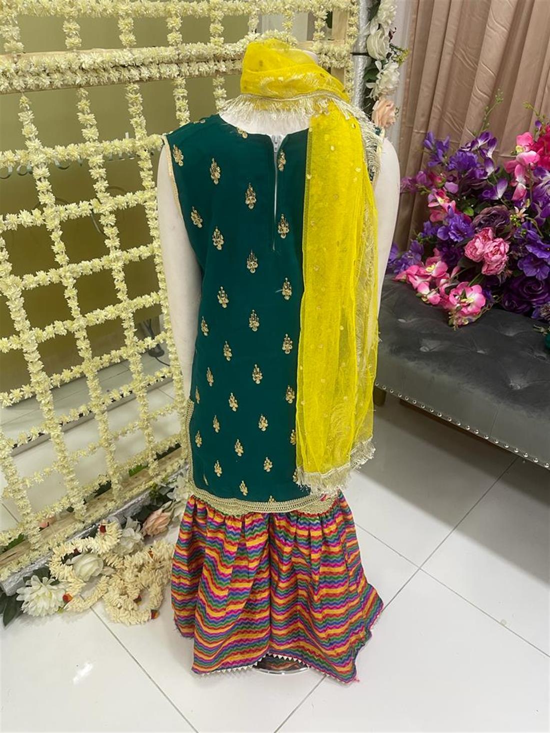 Green & Multicolour Girlswear