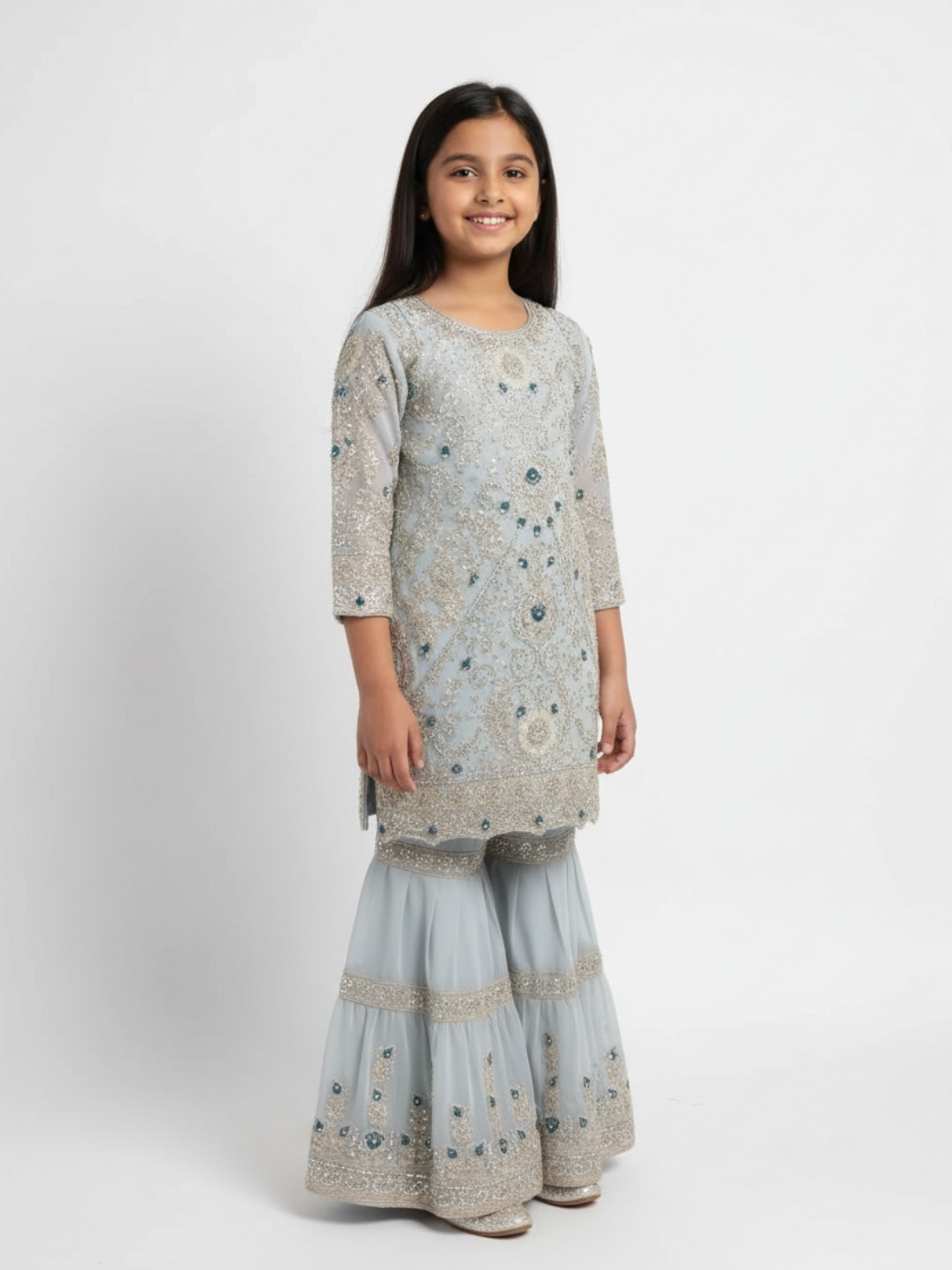 Powder Blue Girls Suits