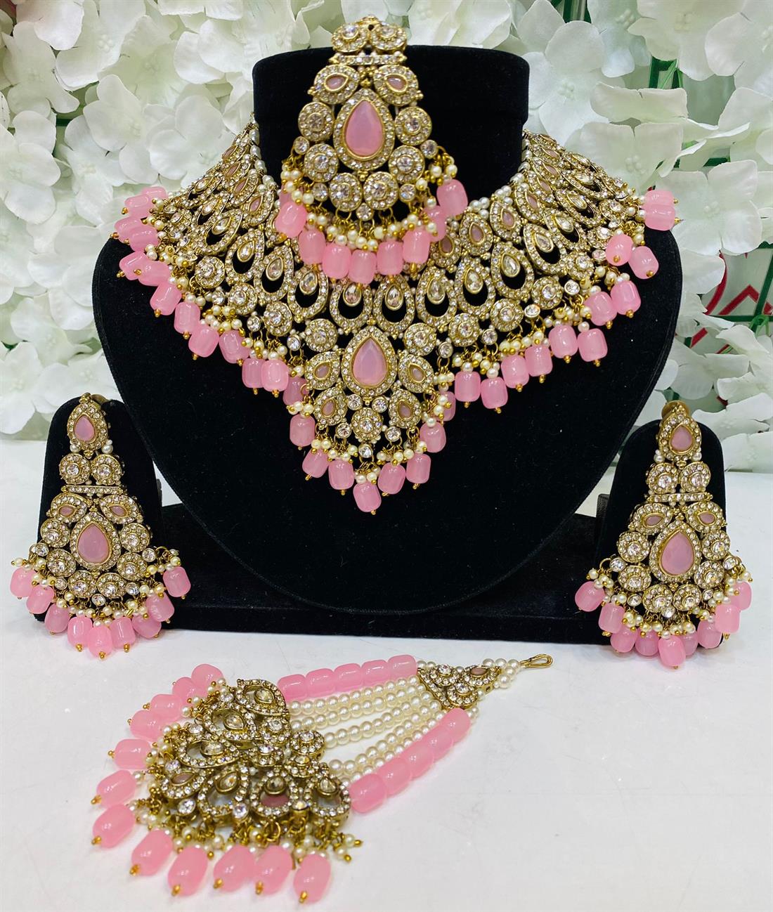 Baby Pink Necklace Sets