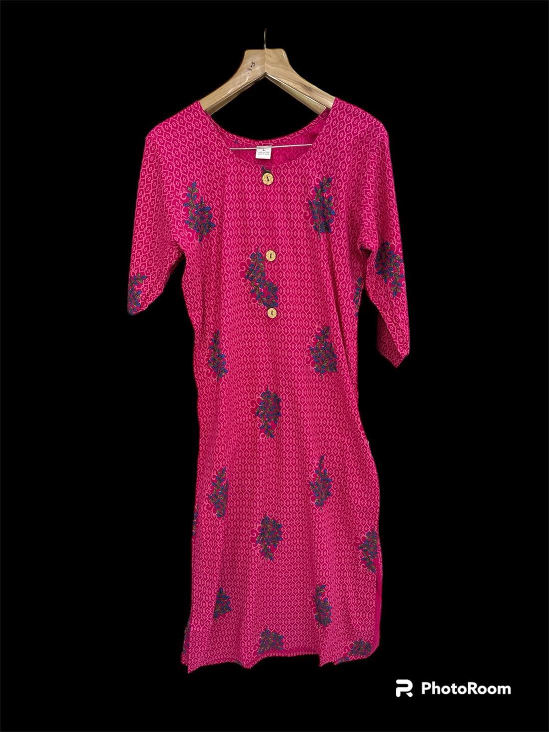 Hot Pink Ladies 2 Piece Suit