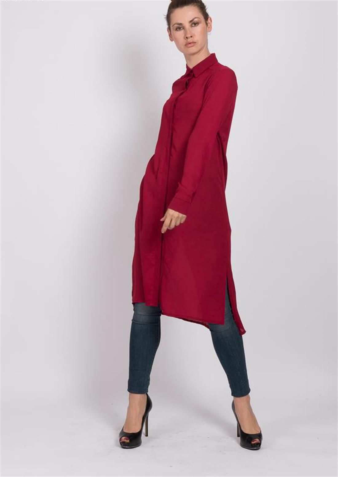 Maroon Ladies Abaya