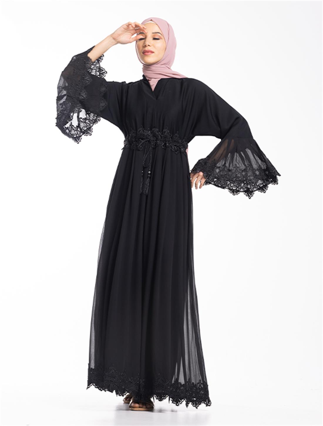 Black Chiffon Modestwear