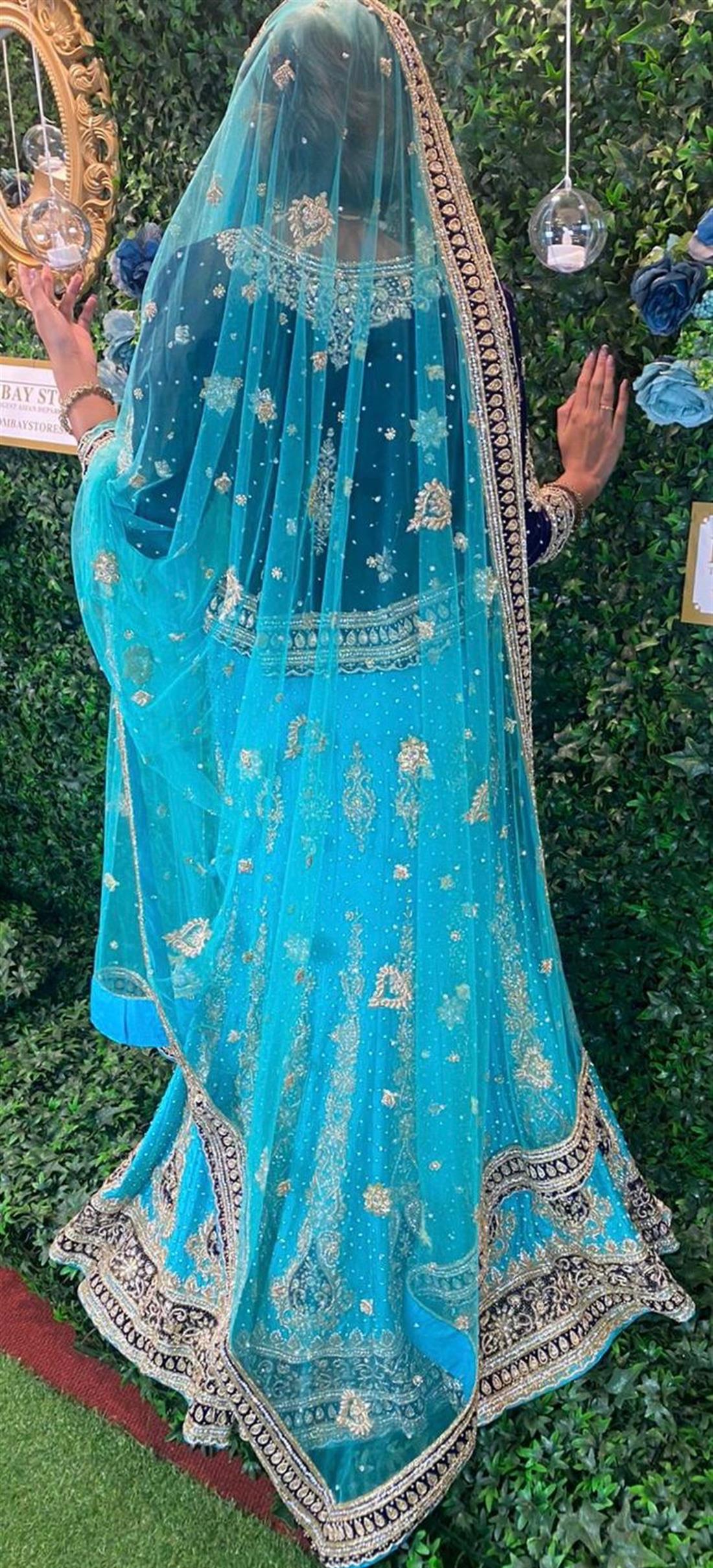 Navy & Sky Blue Bridal Partywear