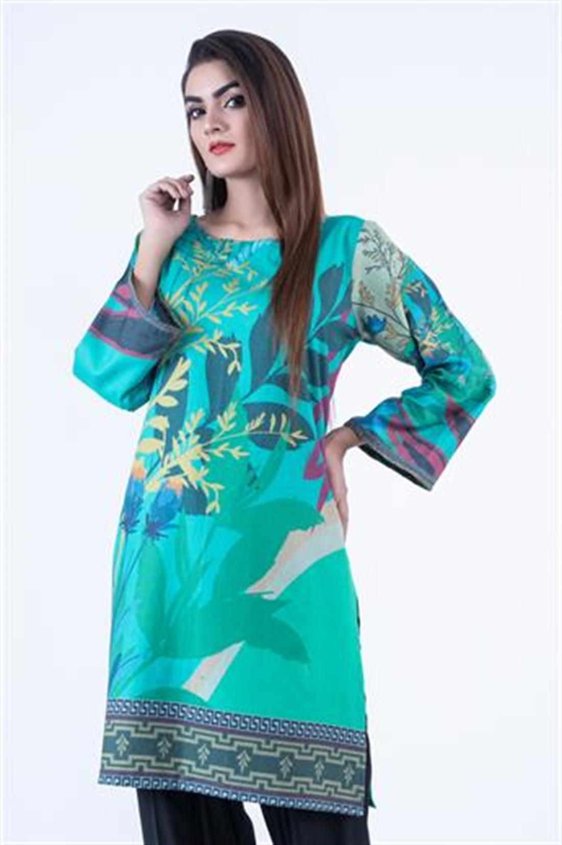 WINTER COLLECTION: Digital printed soft khaddar kurta.