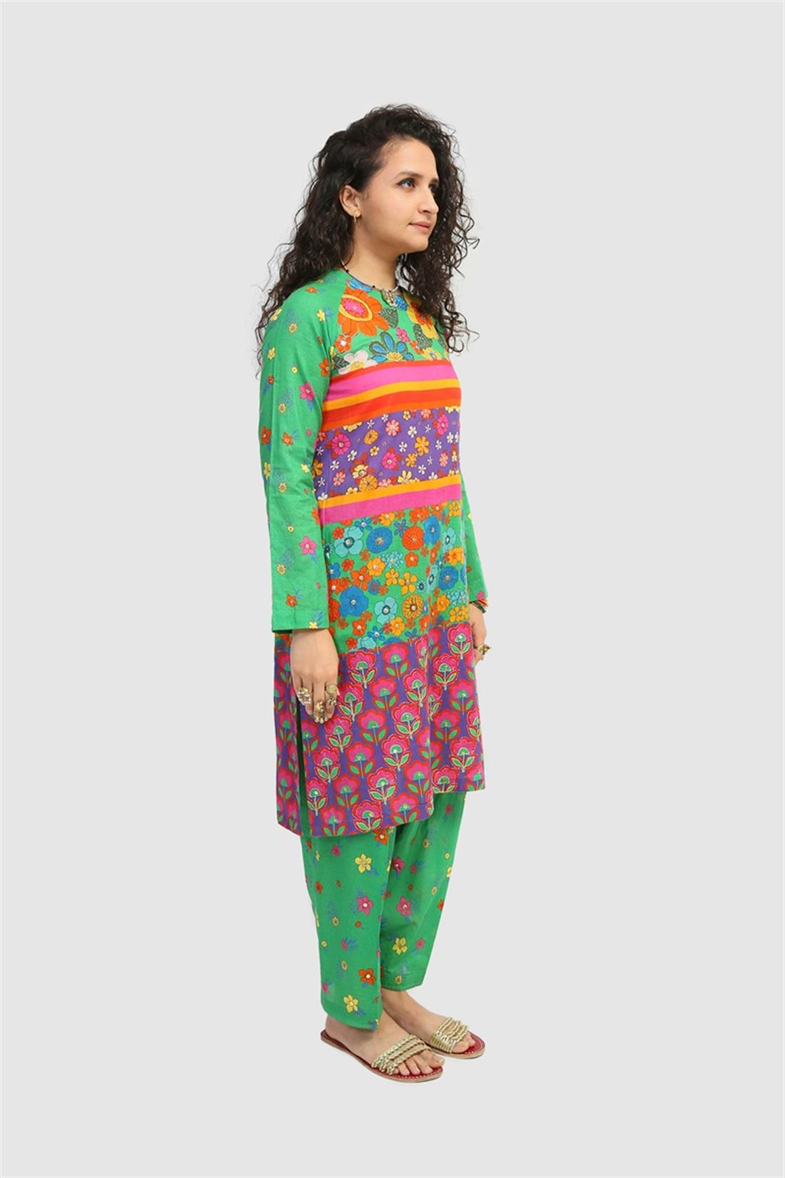 Green & Multicolour Sequinned Generation