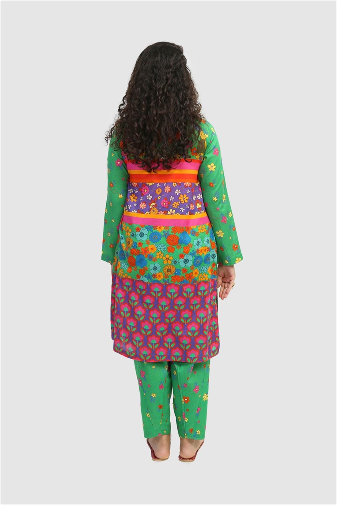 Green & Multicolour Sequinned Generation