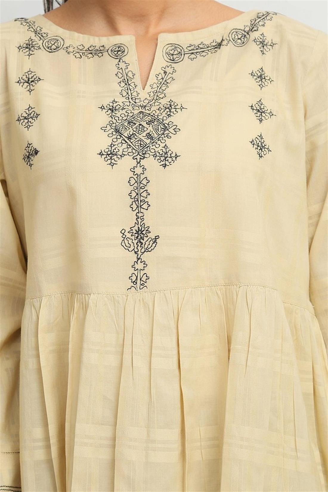 Beige Embroidered Generation