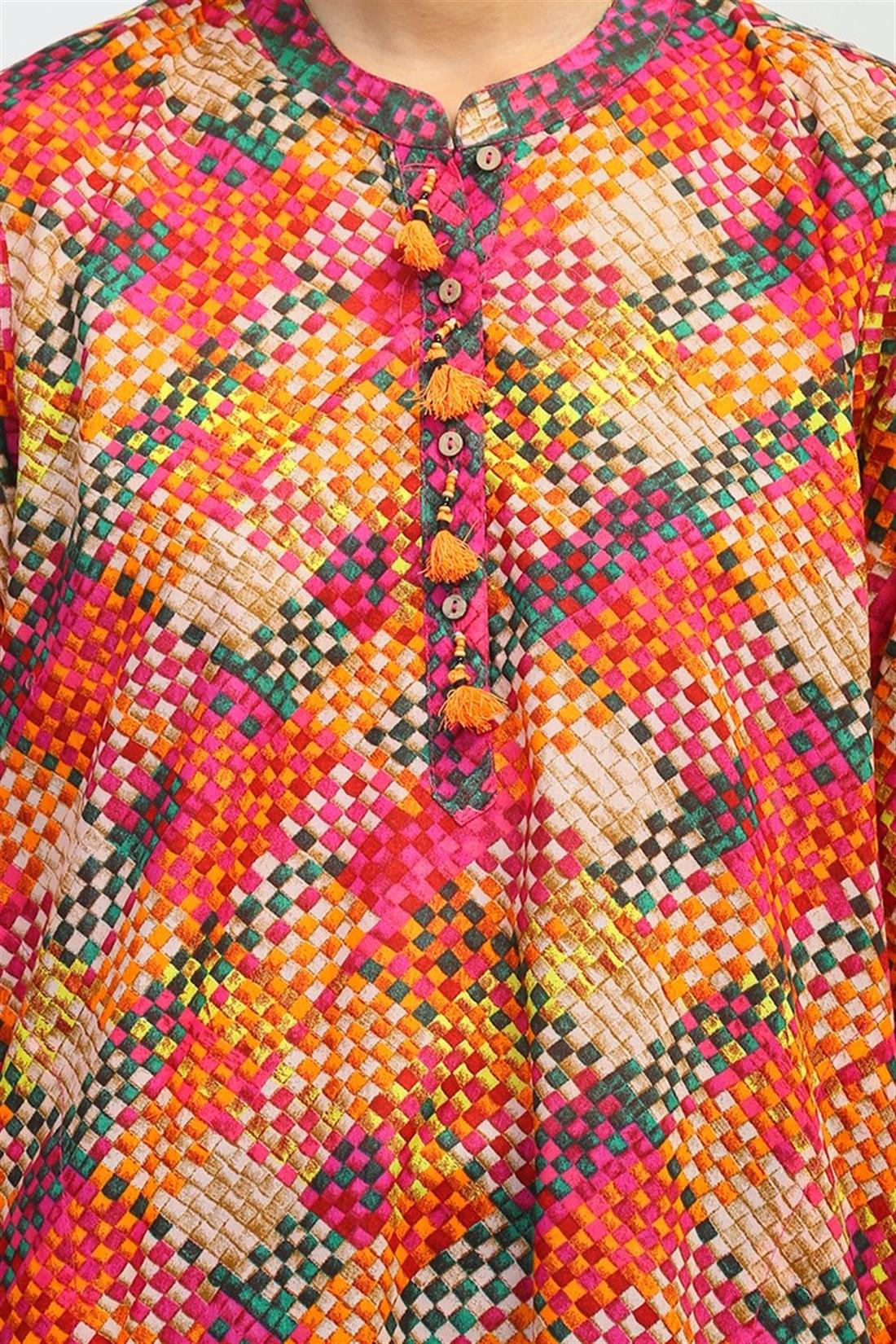 Pink & Multicolour Printed Generation