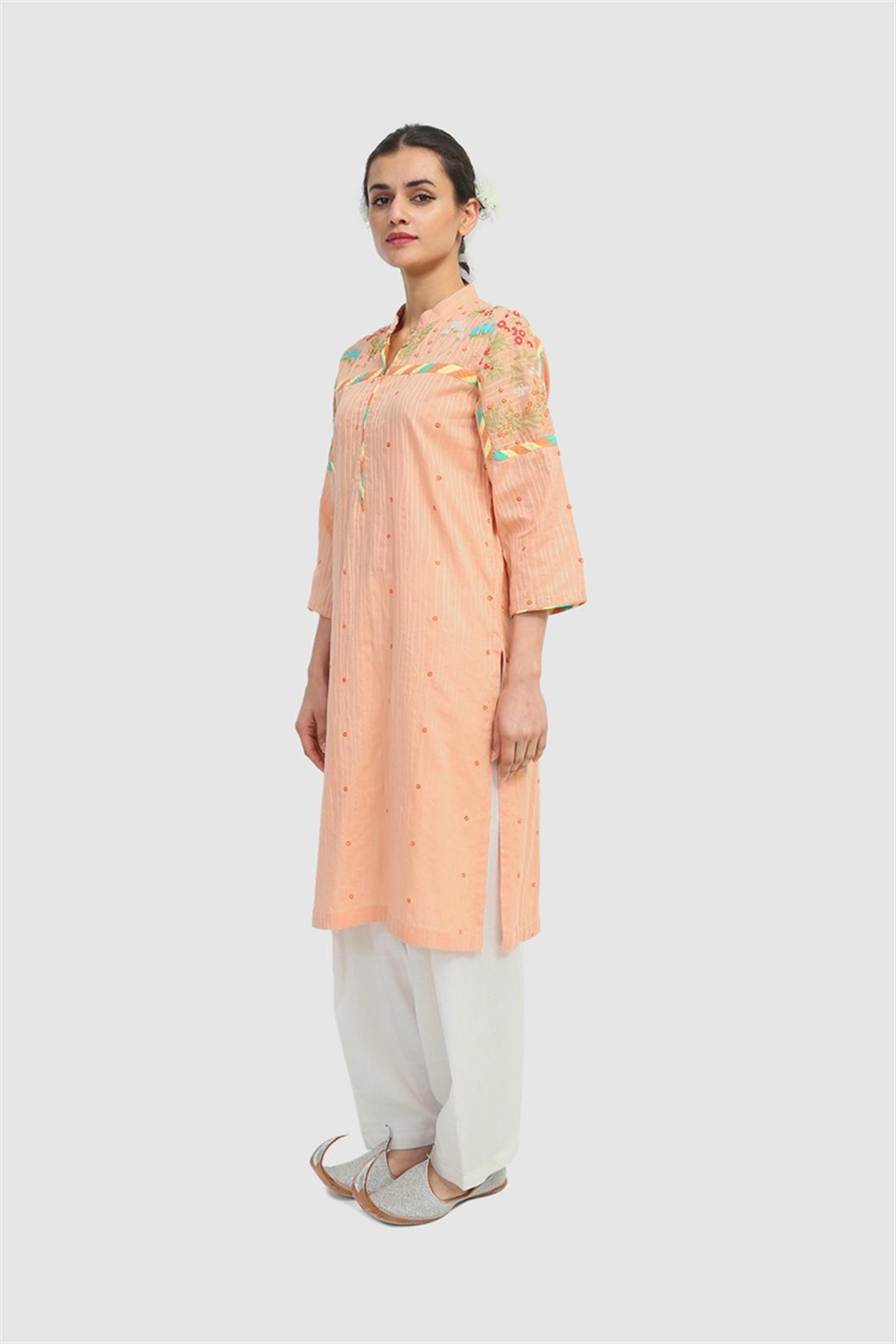 Peach Embroidered Generation