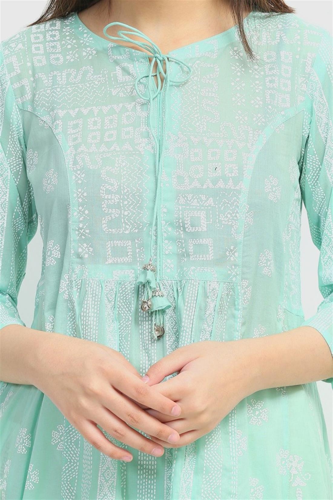 Sea Green Printed Lawn Generation