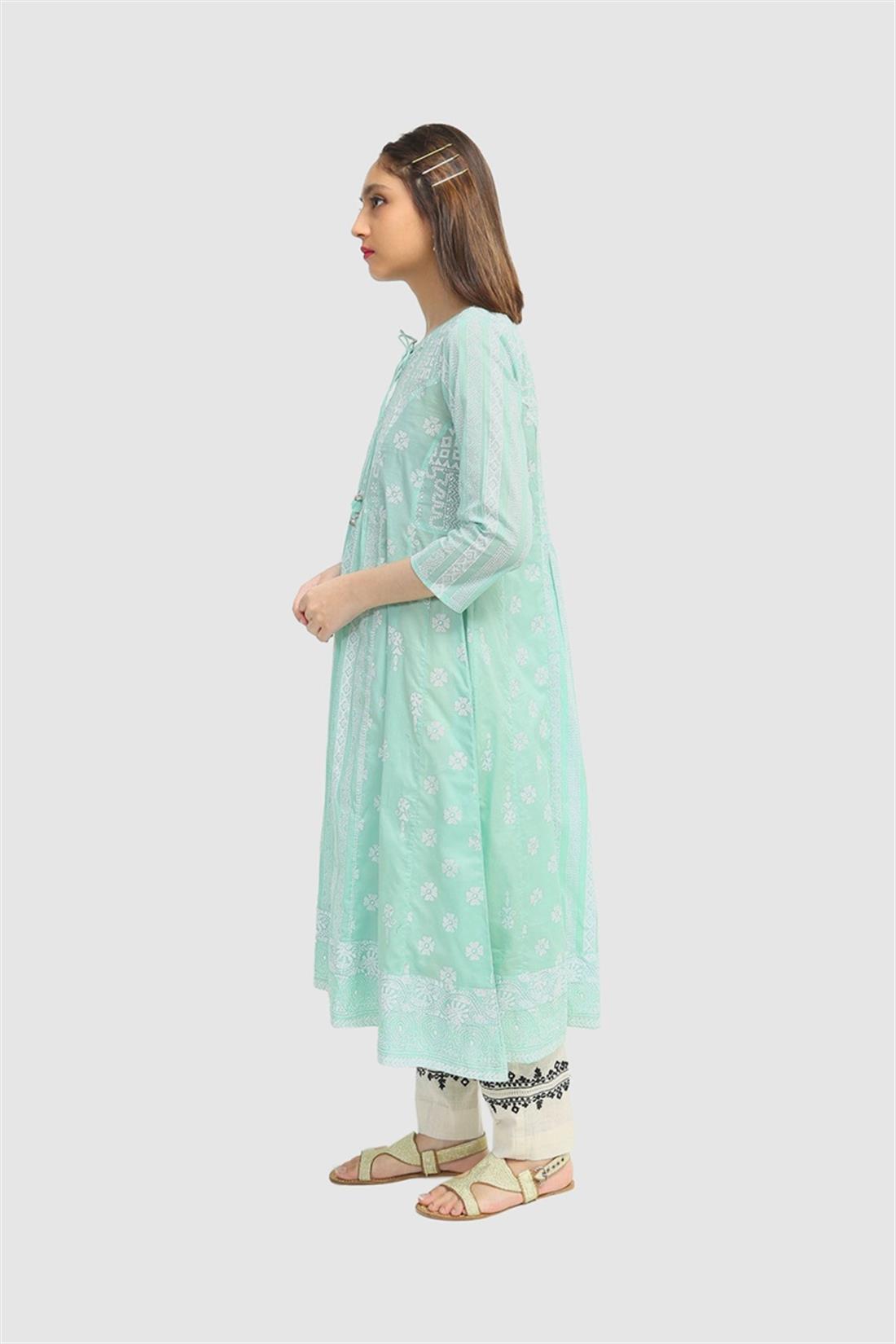 Sea Green Printed Lawn Generation