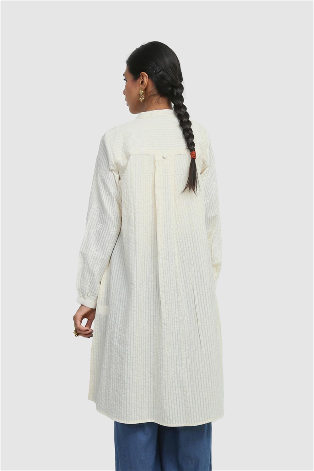 Off White Embroidered Lawn Generation
