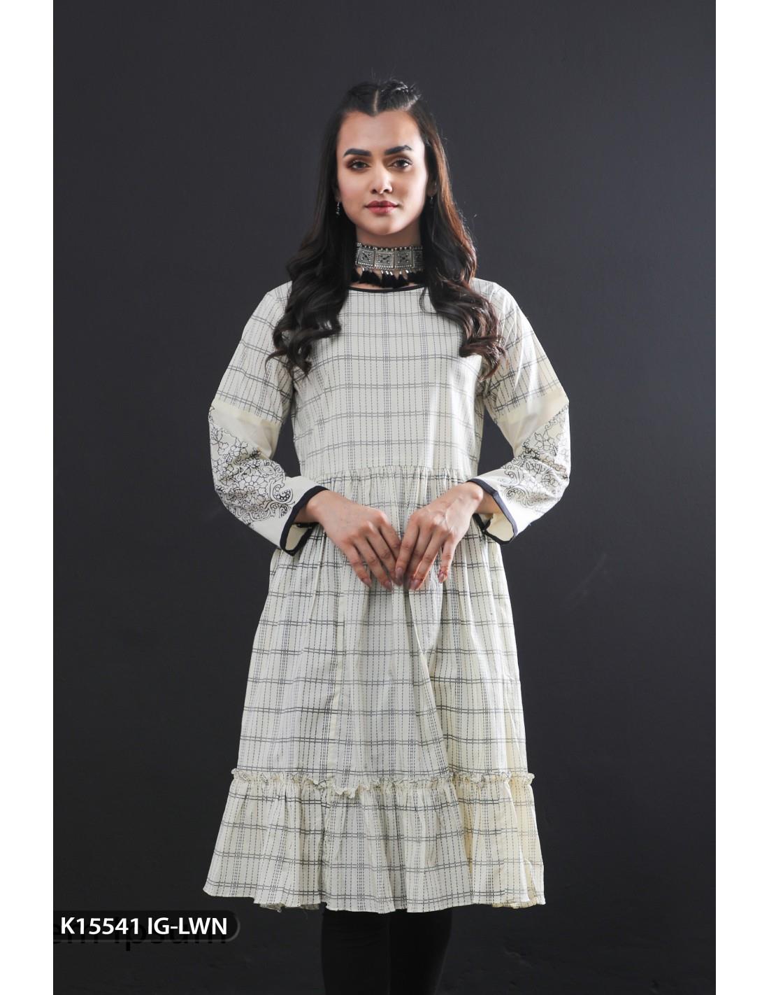 Skin Printed Lawn Frock ShaPosh