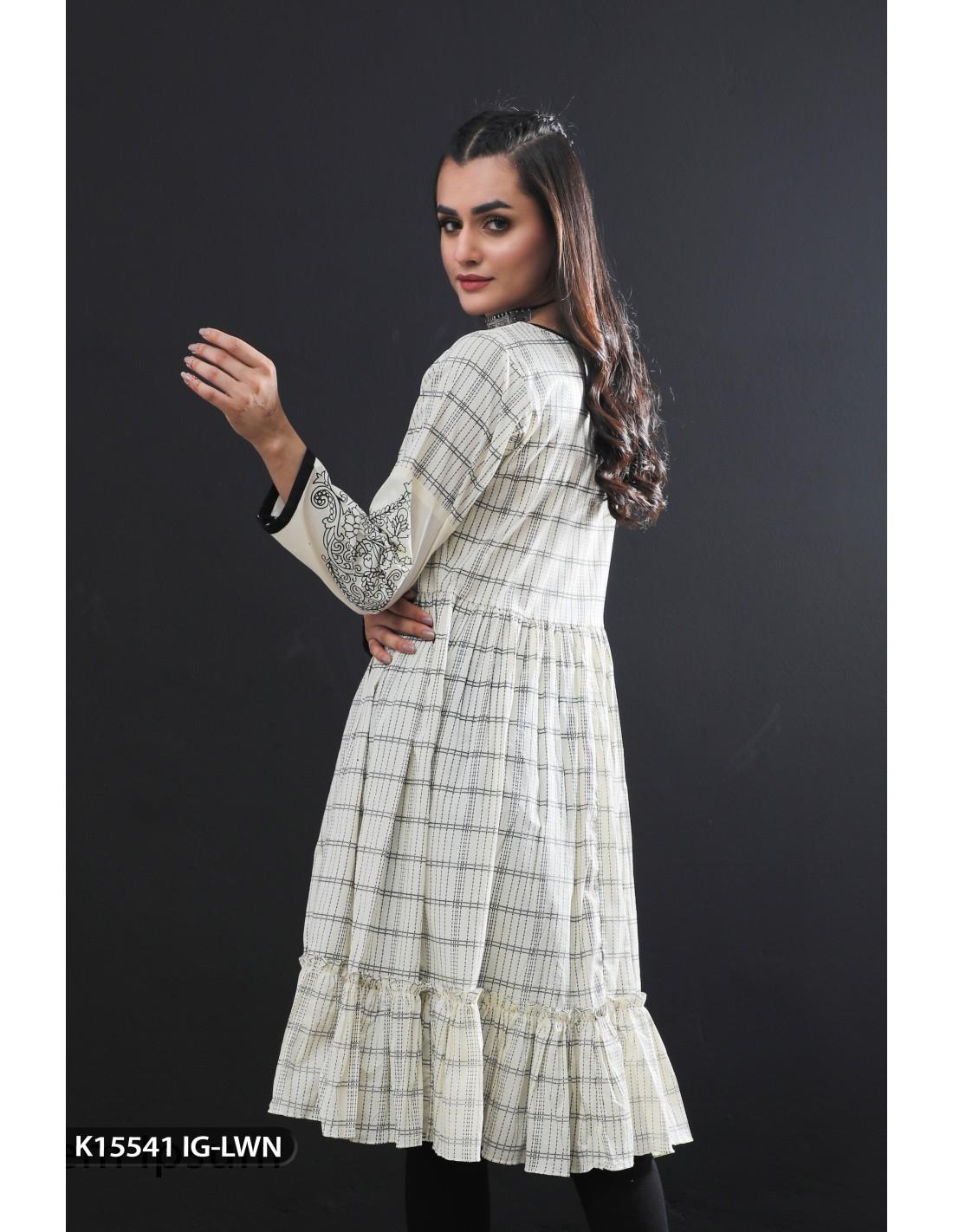 Skin Printed Lawn Frock ShaPosh