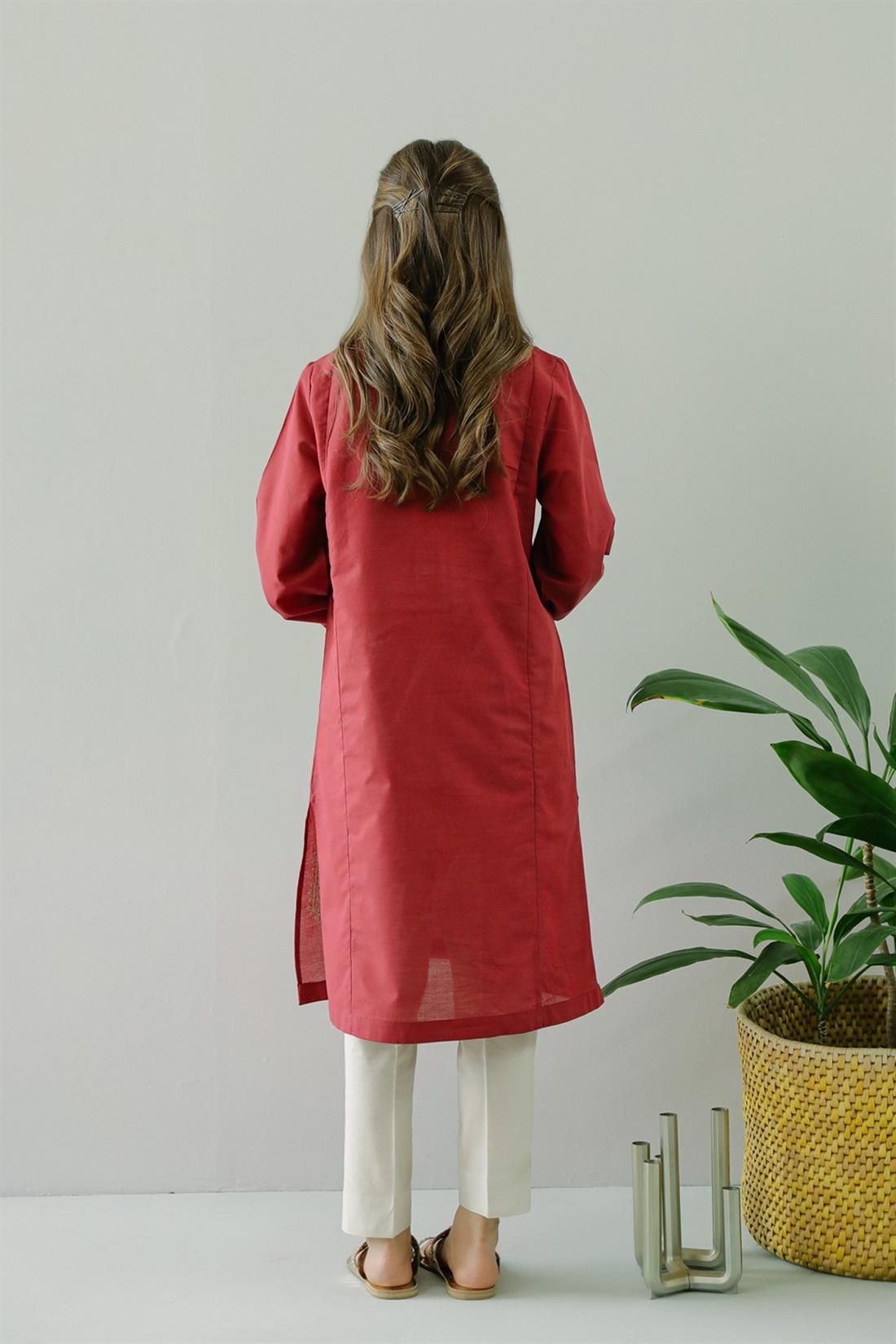 Maroon Embroidered Ethnic Designer Ladies Ready to Wear Suits