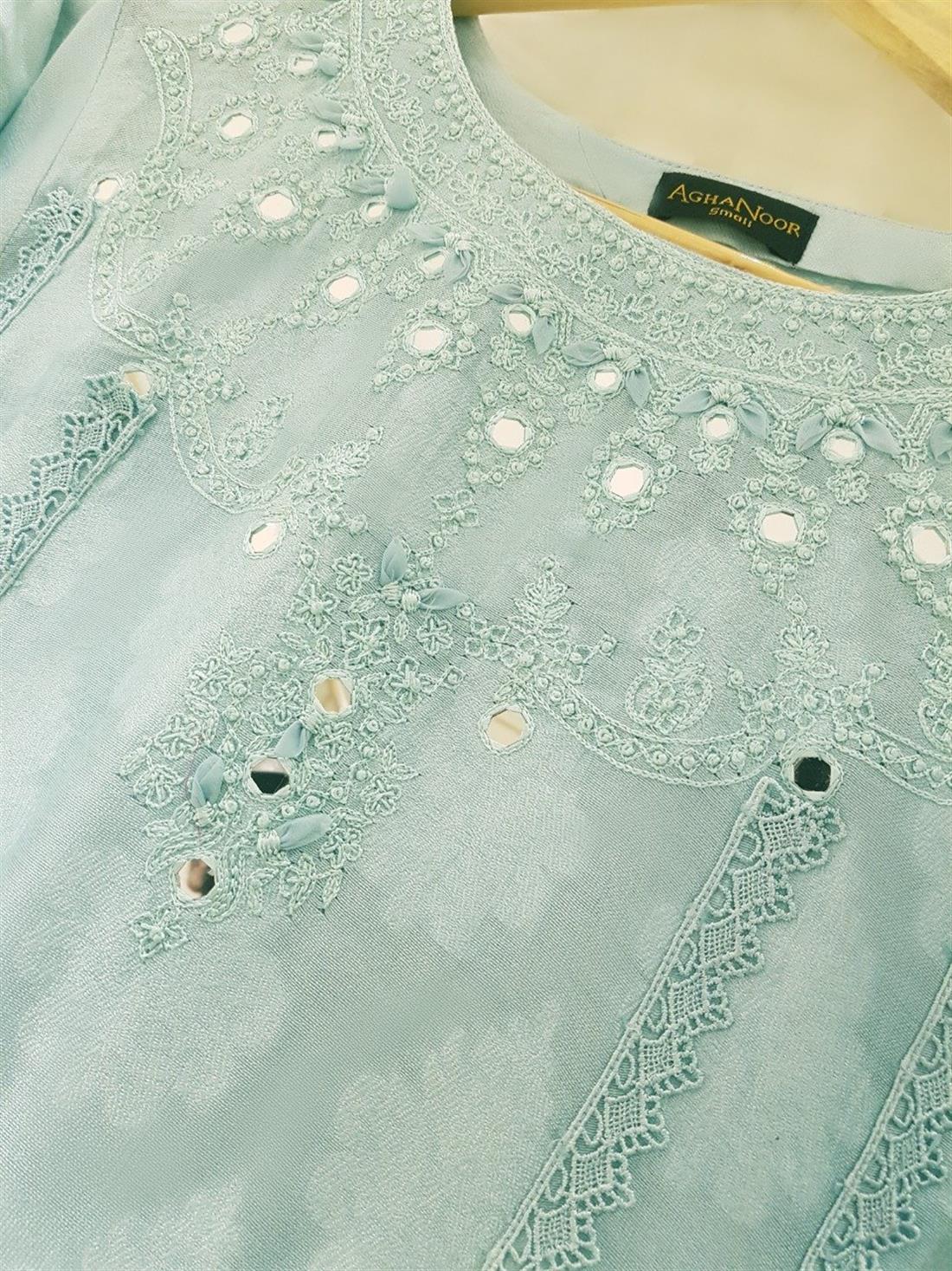 Firozi Agha Noor Pure Cotton Net Shirt