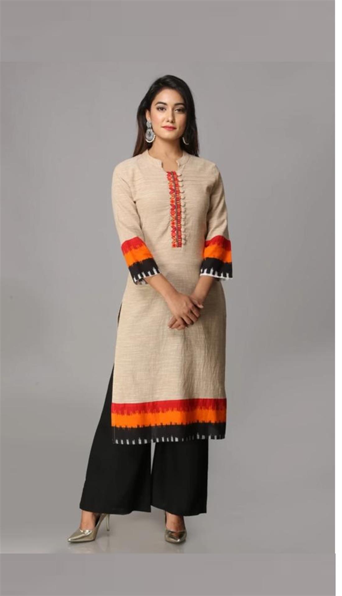 Beige Ladies Tunics and Kurta