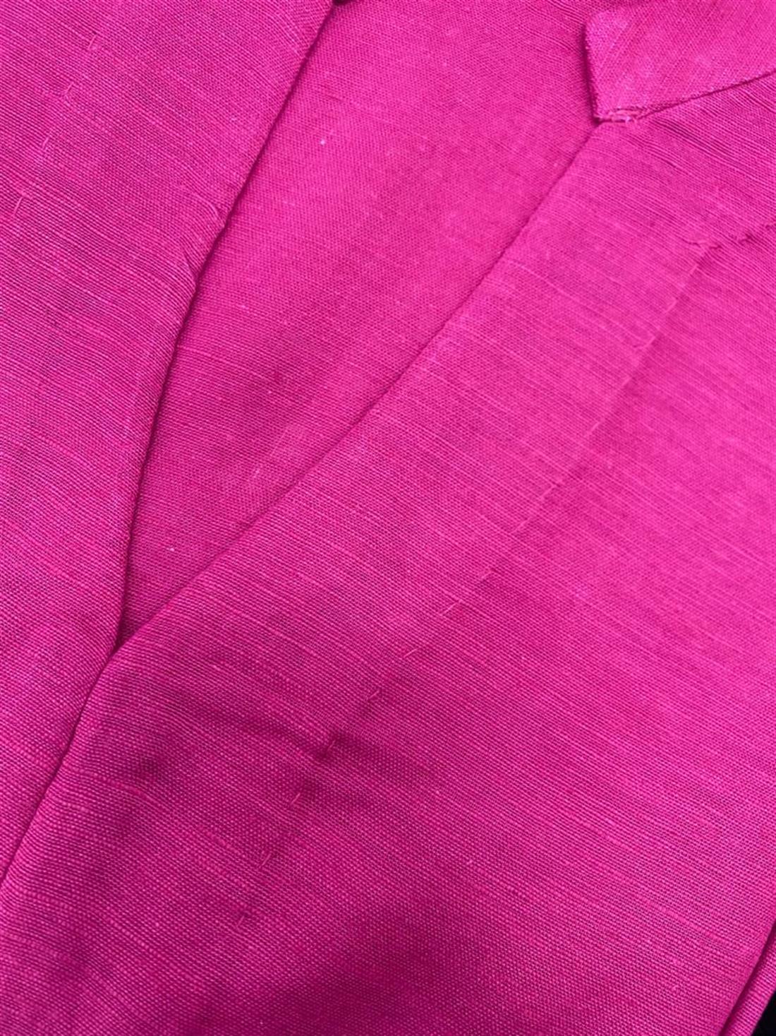 Fuchsia Pink 1 PC Stunning Viscose Linen Shirt