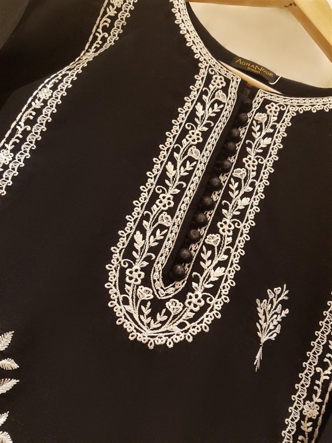 Black Cotton Agha Noor
