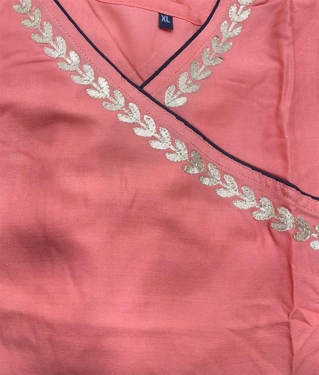 Pink Printed A-Line Ladies Tunics and Kurta