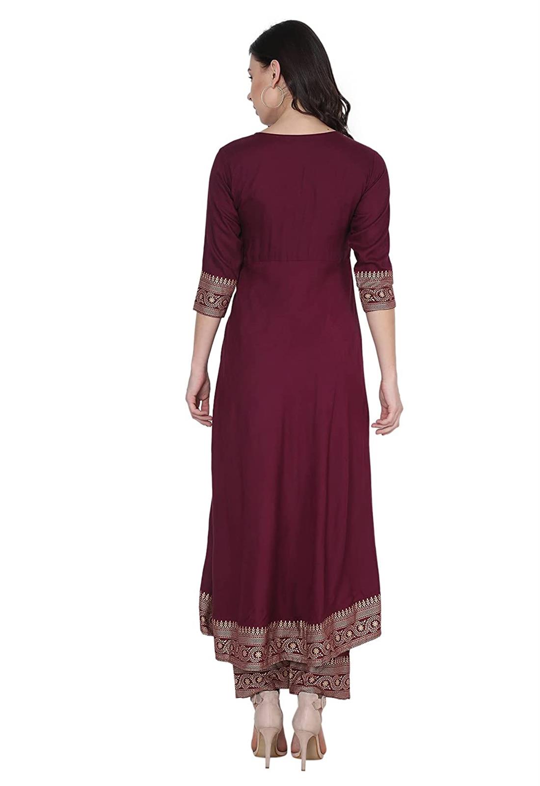 Purple A-Line Ladies Tunics and Kurta