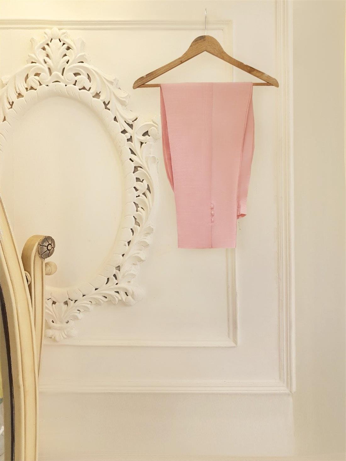 Pink Two Piece Pure Chiffon