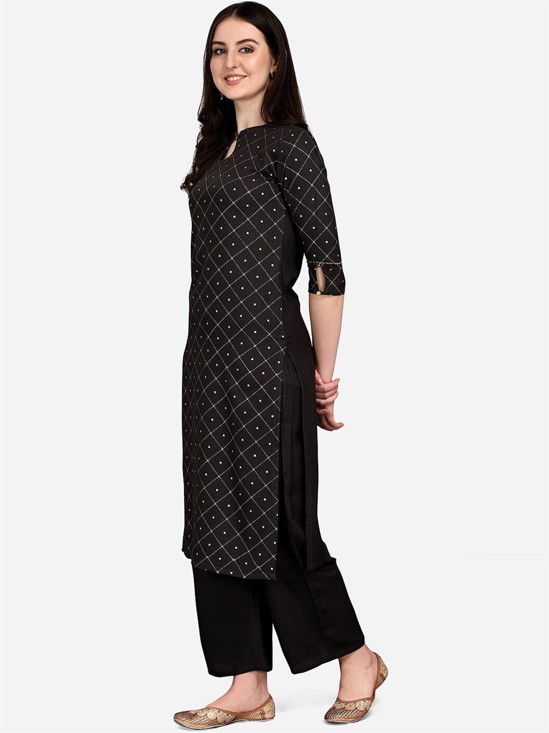 Black Printed Ladies Tunics and Kurta