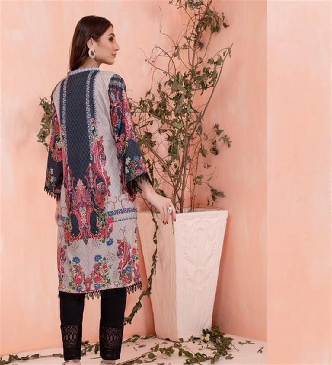 Light Cappuccino Digital Print Lawn Ladies Tunics and Kurta