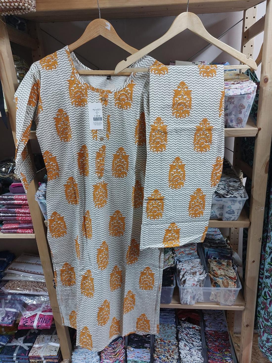Cream & Multicolour Ladies Tunics and Kurta