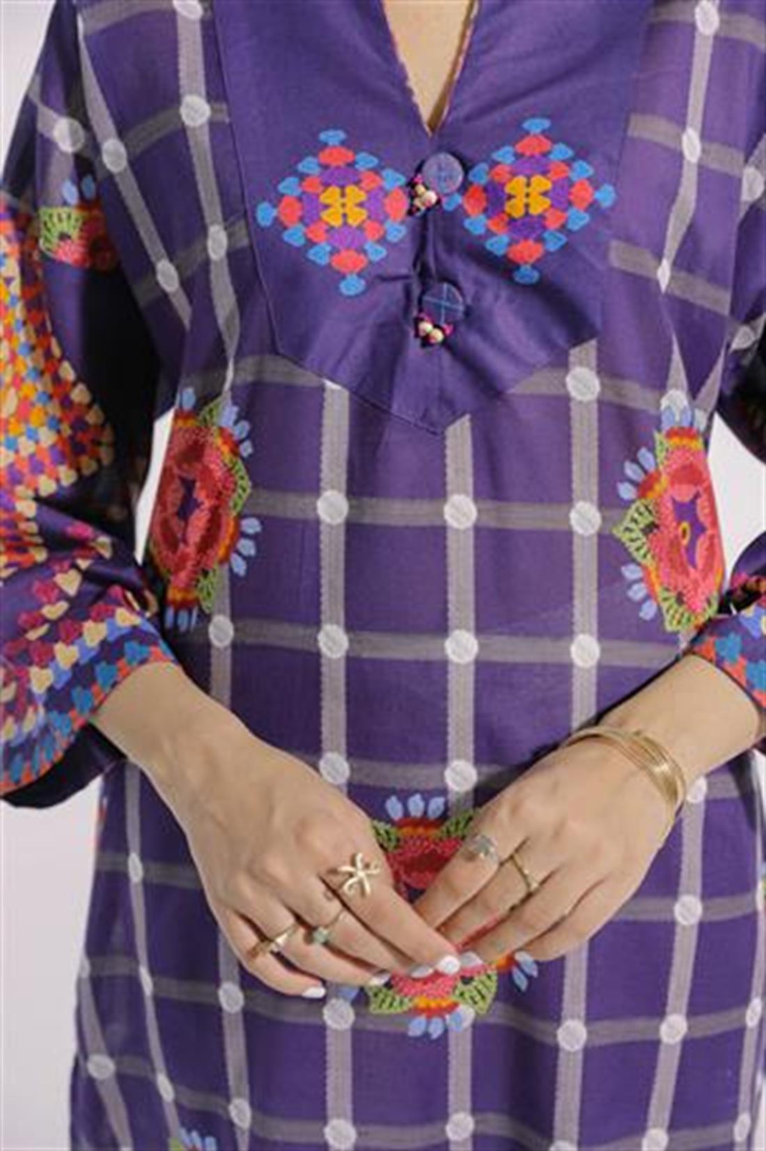 Purple Ethnic Designer Ladies Ready to Wear Suits