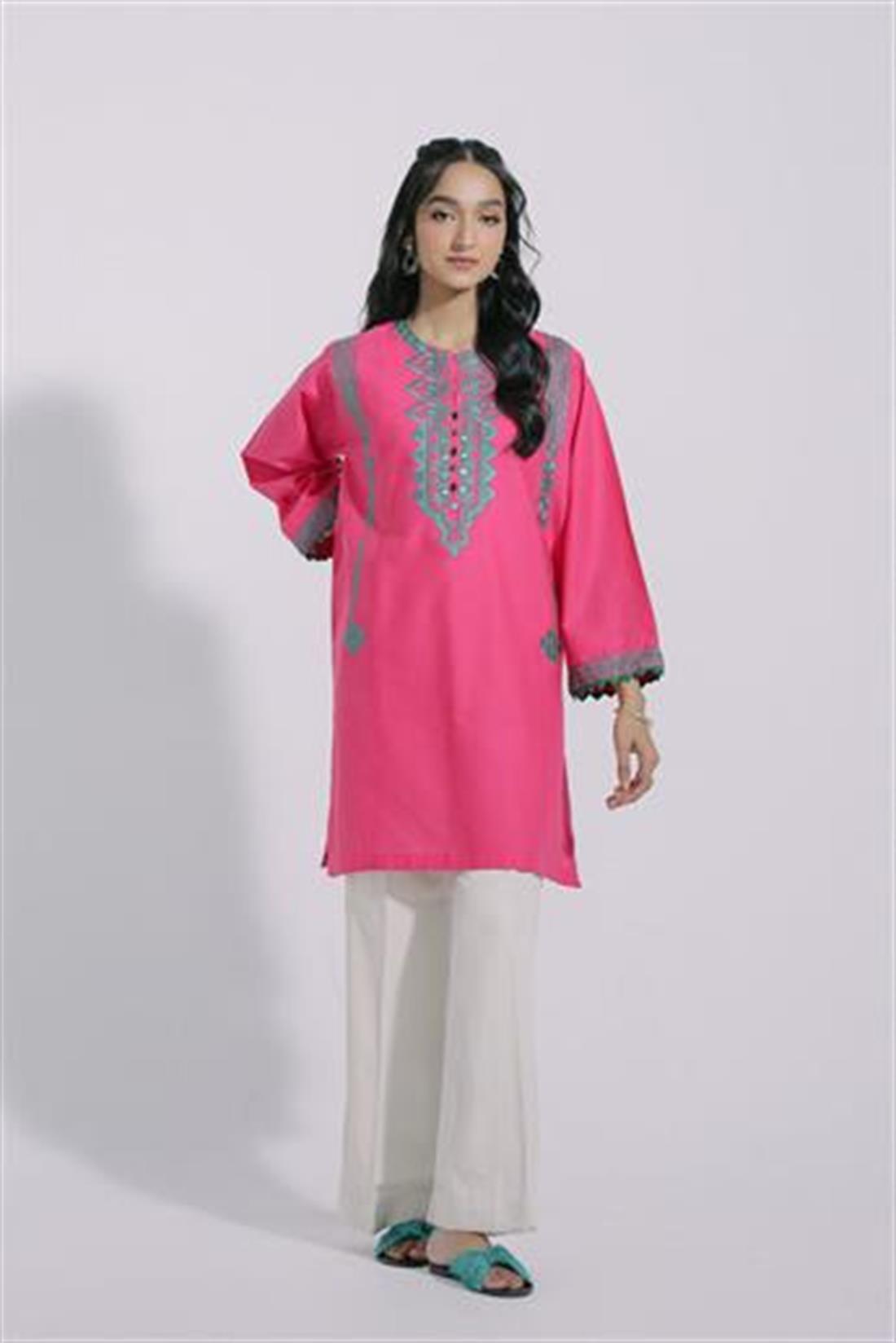 Pink Ethnic Designer Ladies Ready to Wear Suits