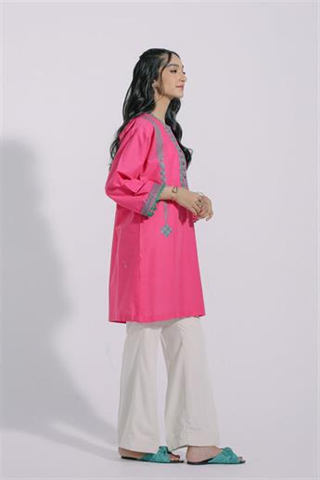 Pink Ethnic Designer Ladies Ready to Wear Suits