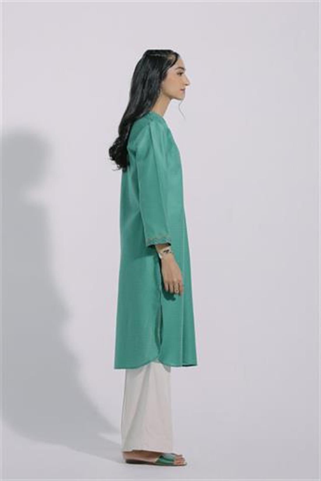 Emerald Green Ethnic Designer Ladies Ready to Wear Suits