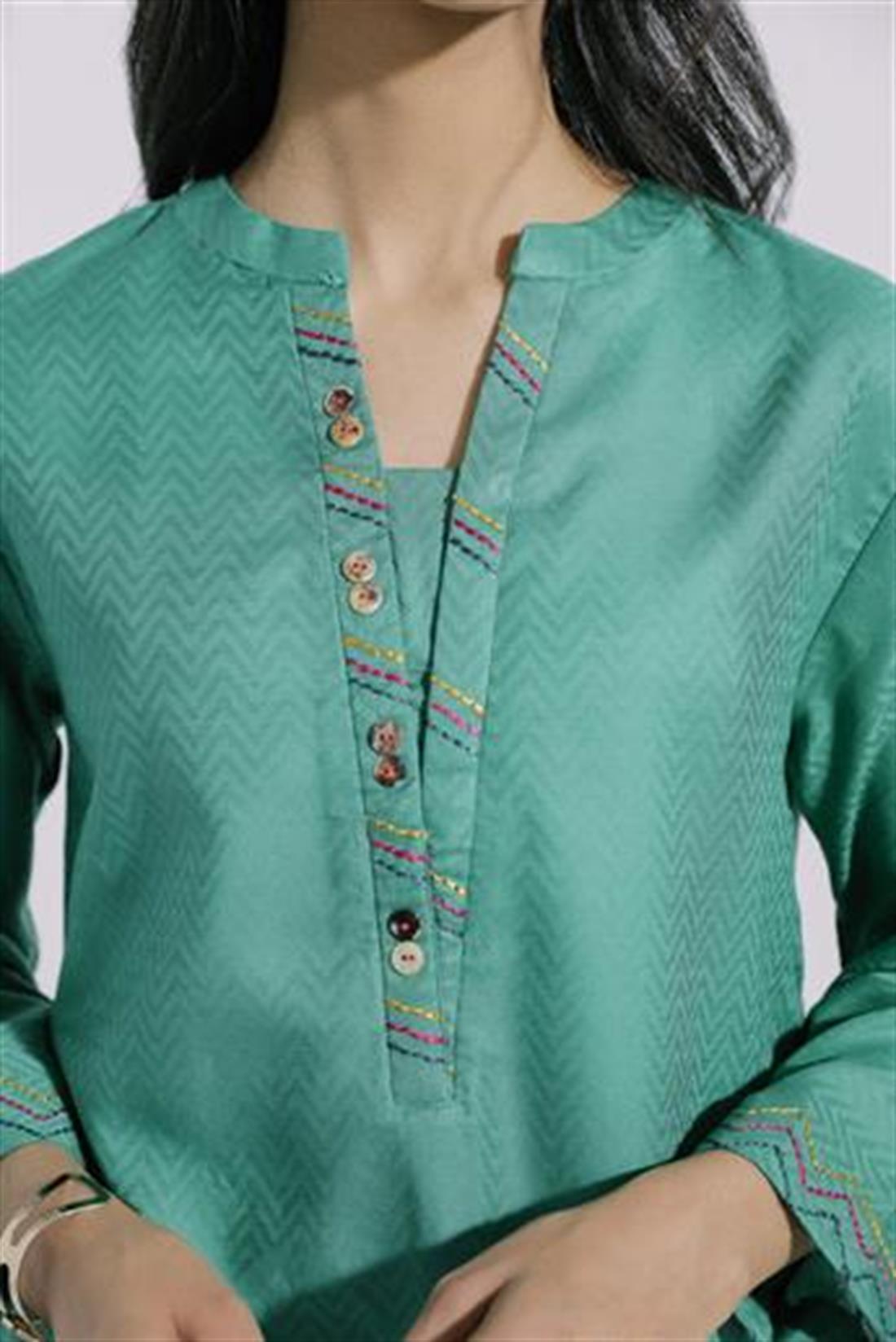 Emerald Green Ethnic Designer Ladies Ready to Wear Suits