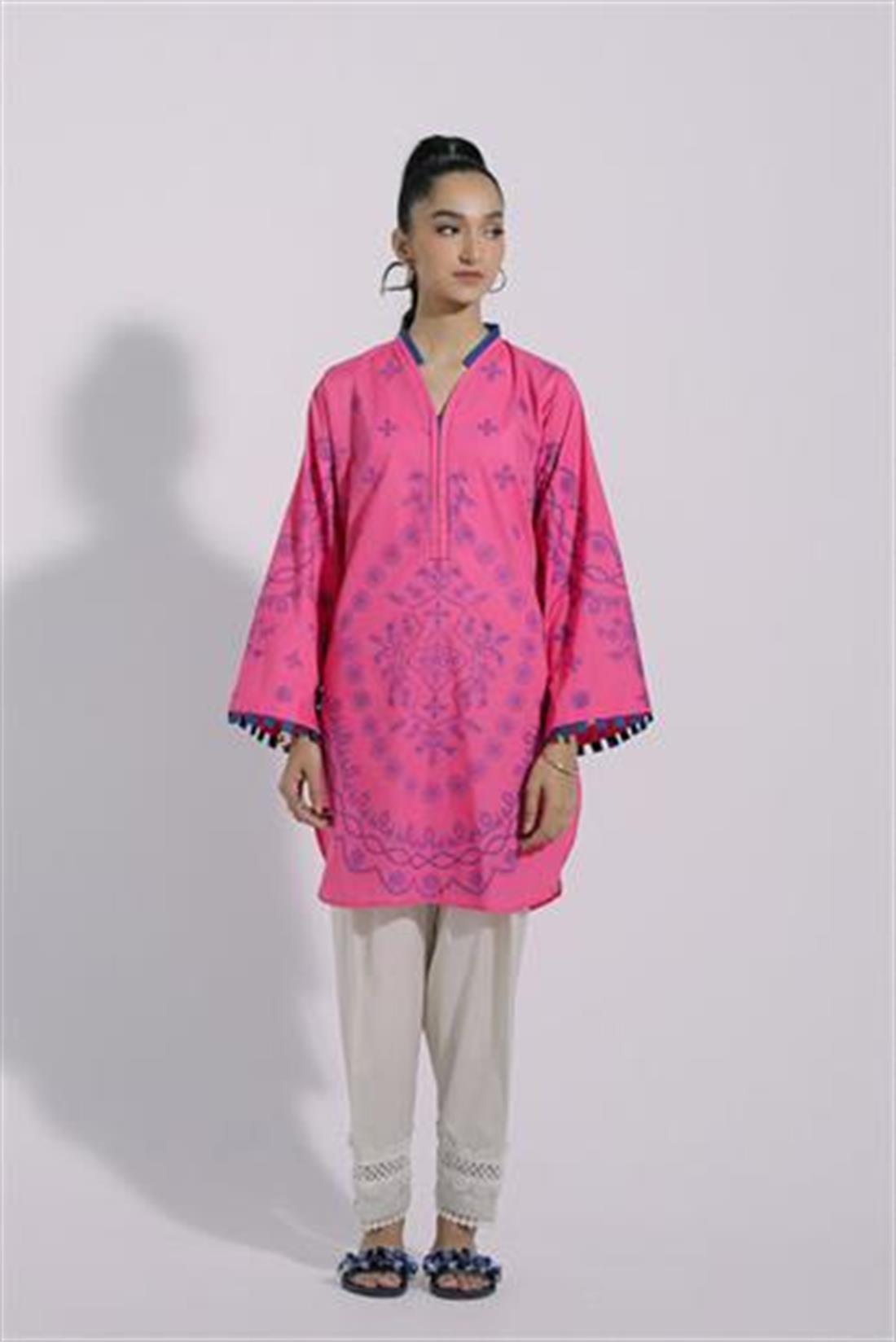 Pink Ethnic Designer Ladies Ready to Wear Suits