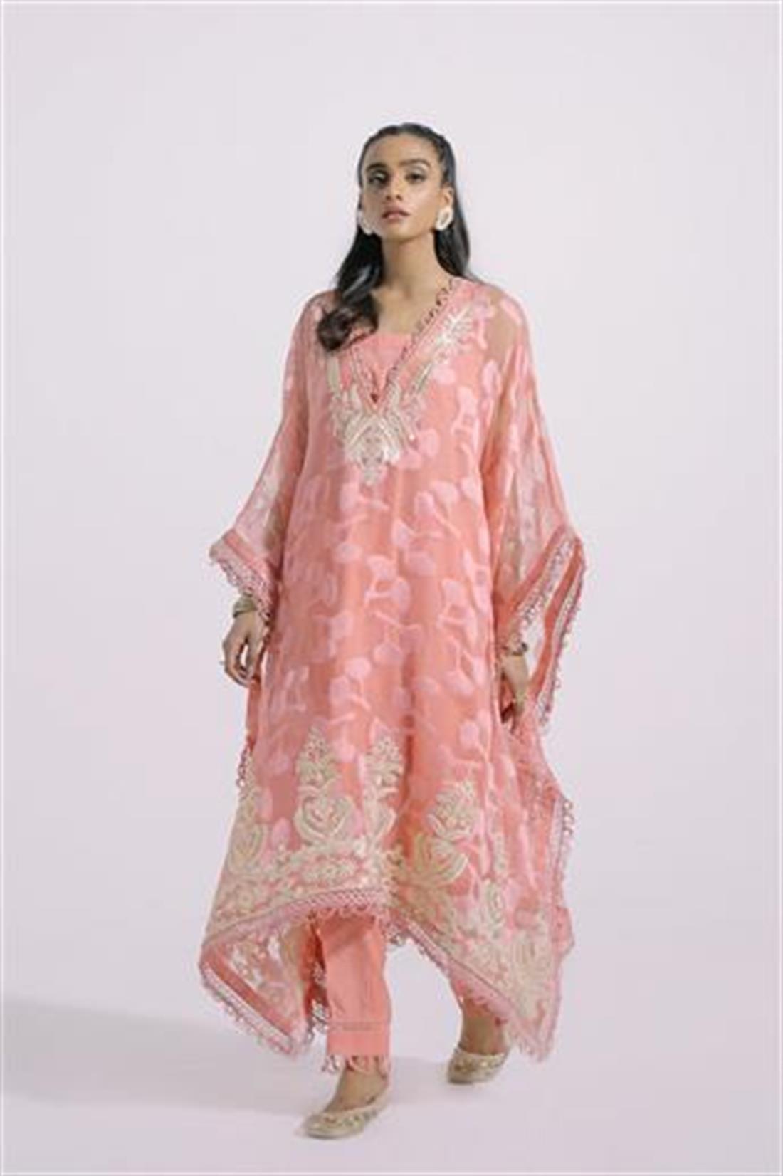 Peach Pink Ethnic Designer Ladies Ready to Wear Suits