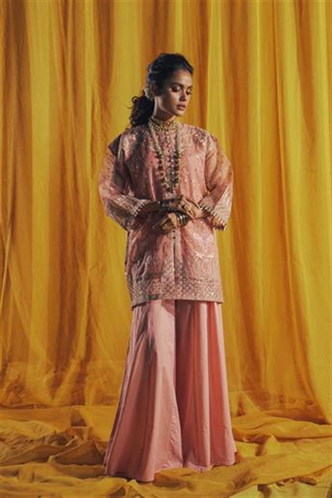 Dusty Pink Ethnic Designer Ladies Ready to Wear Suits