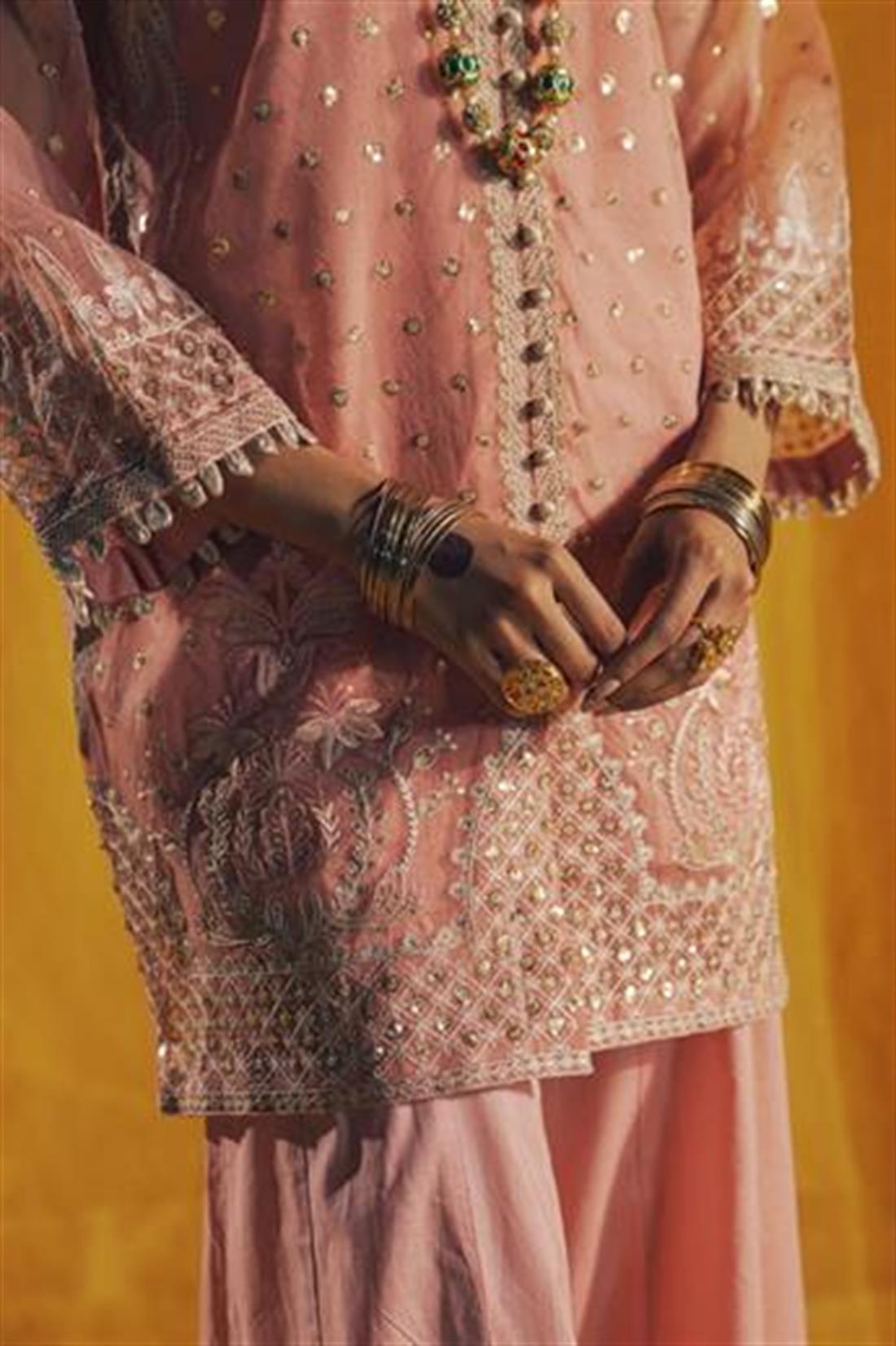 Dusty Pink Ethnic Designer Ladies Ready to Wear Suits