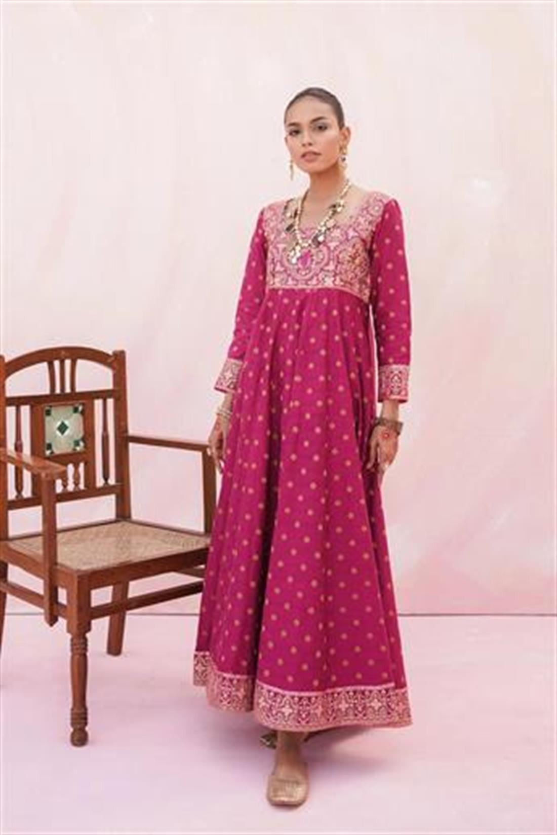 Purple Ethnic Designer Ladies Ready to Wear Suits